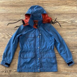 Vintage Eddie Bauer Storm Shed Ski Jacket Blue Red Interior Men's Size Small EUC